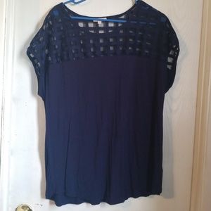 Navy blue blouse